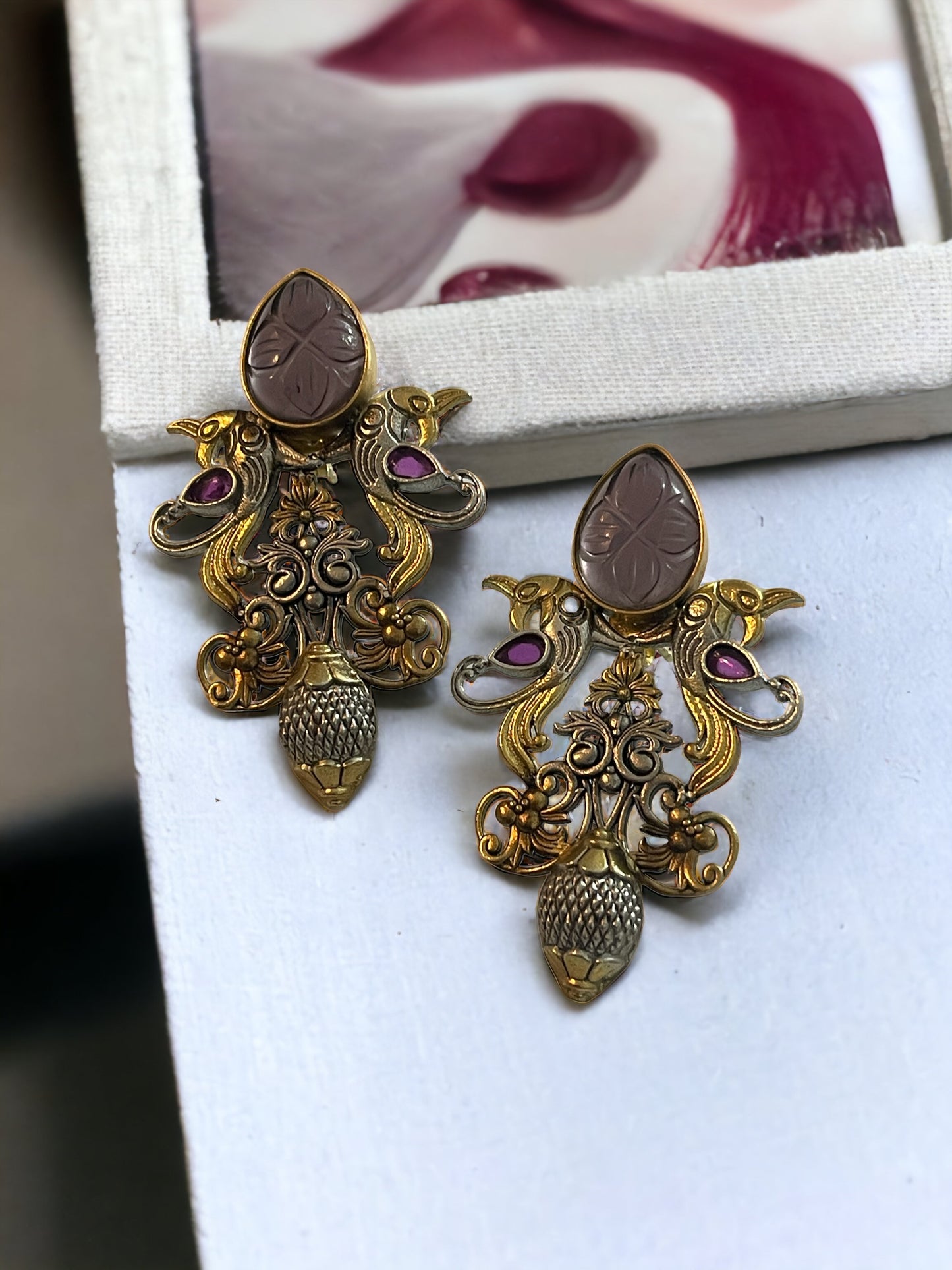 Hansika 92.5 dualtone earrings