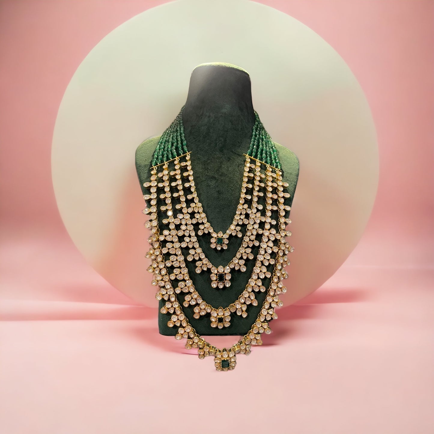 Ponniselvan 92.5 silver moissanite mala