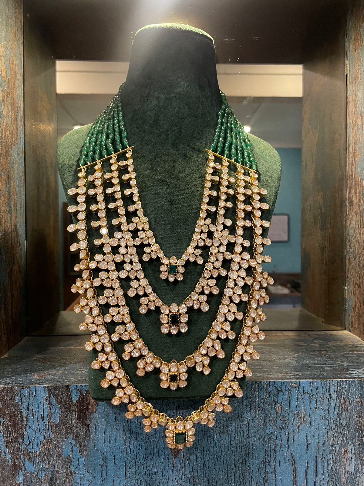 Ponniselvan 92.5 silver moissanite mala
