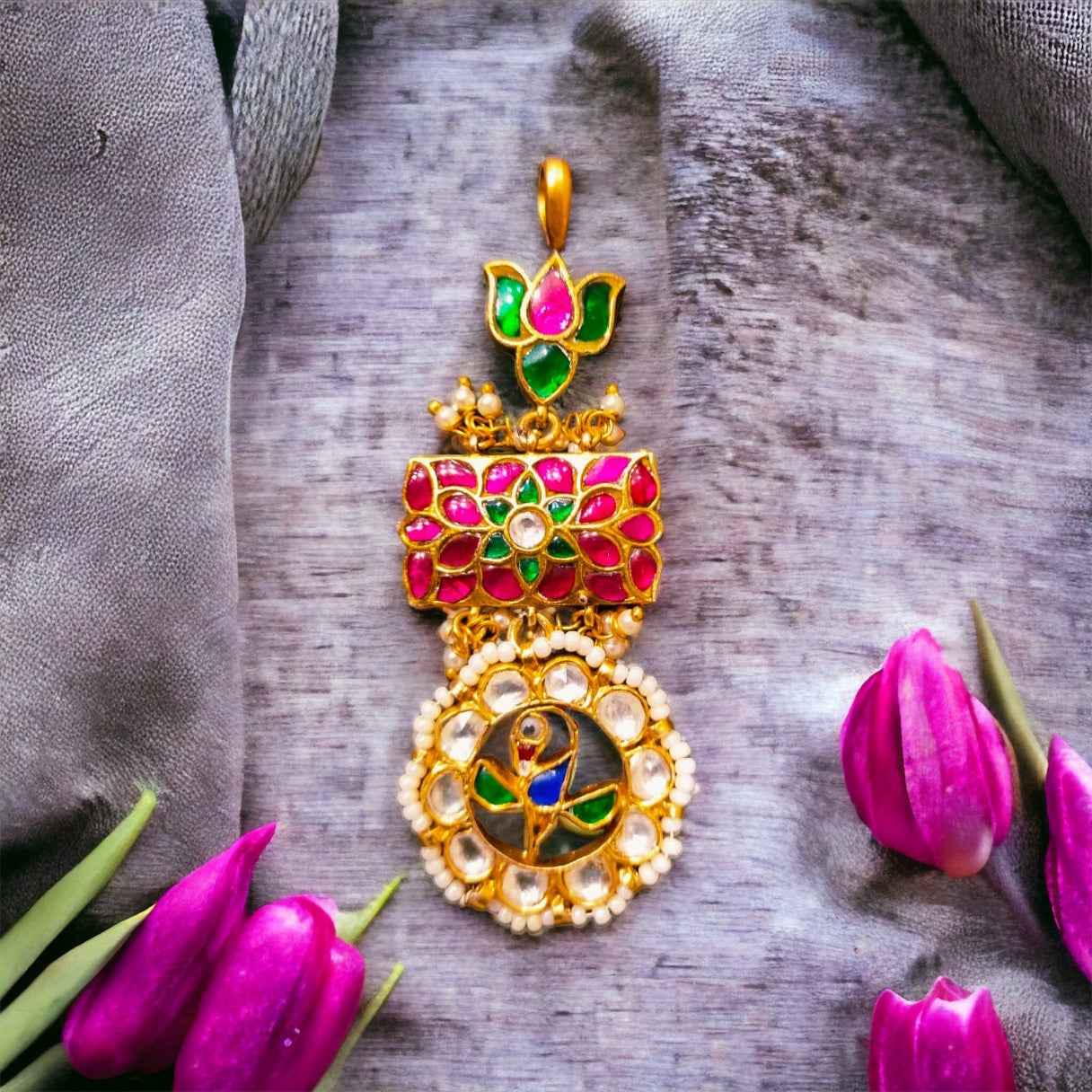 Samyukta 92.5 silver pendant