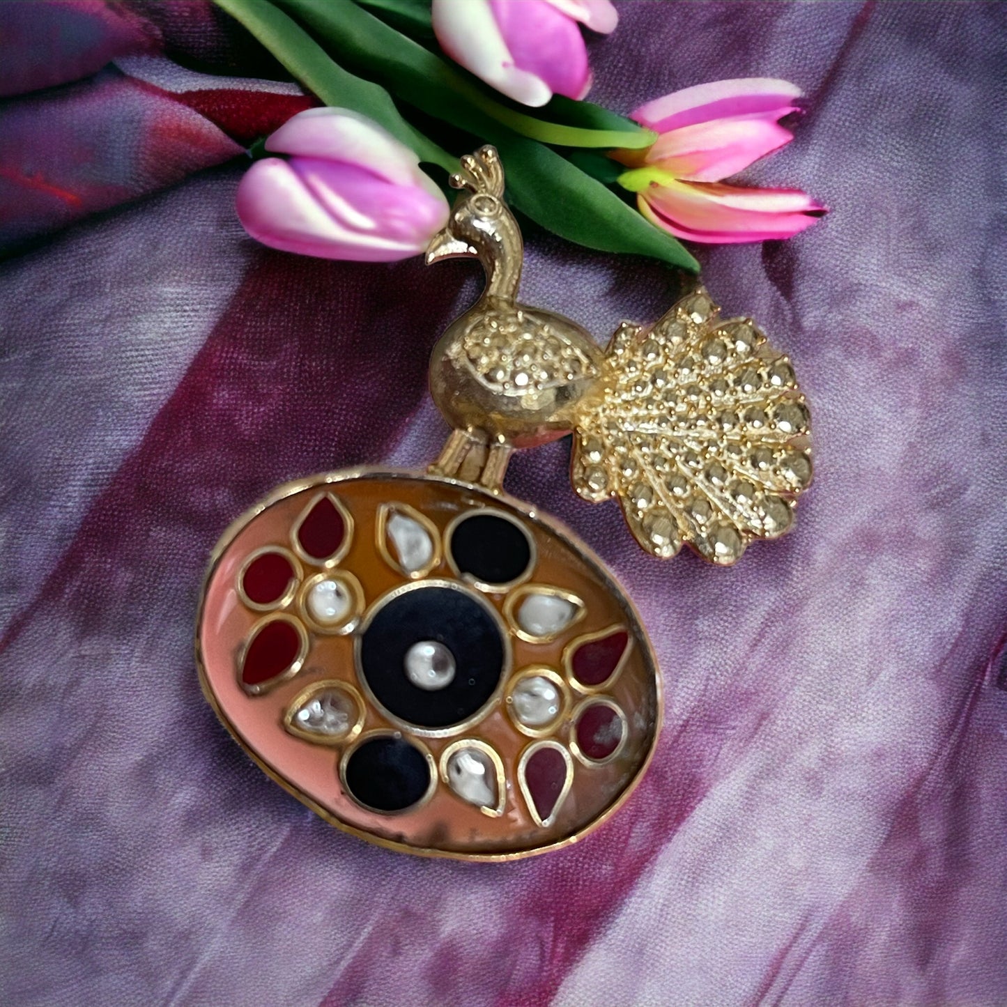 Aimee 92.5 silver stone inlay pendant