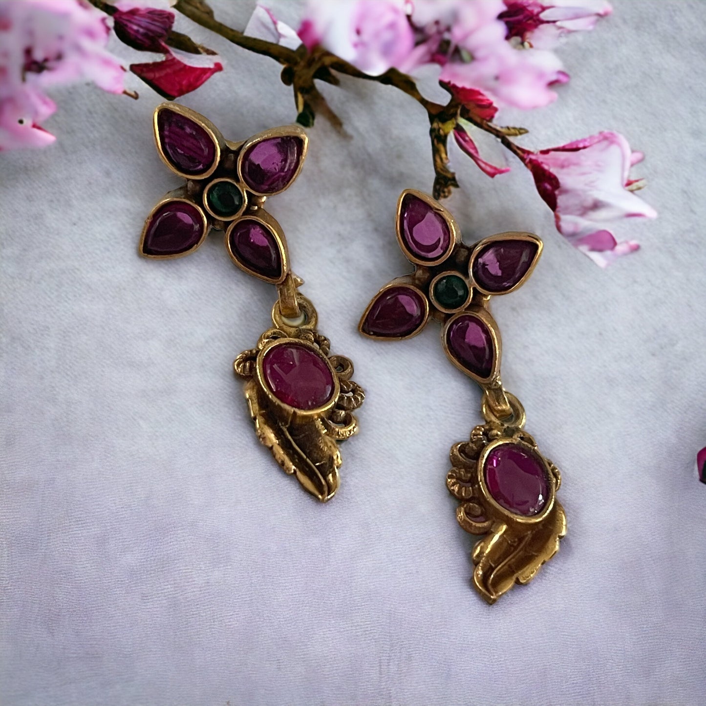 Riya kemp 92.5 silver earrings