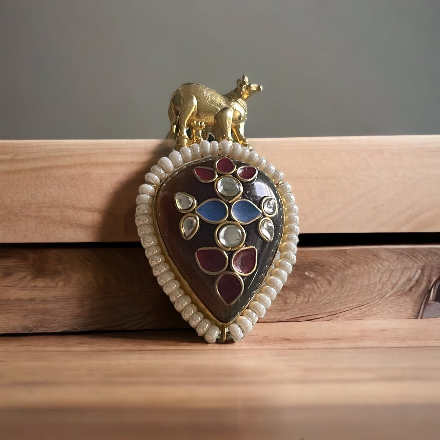 Kaniska 92.5 silver stoneinlay pendant