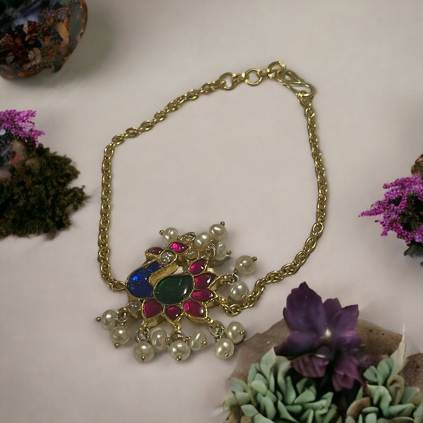 Peacock 92.5 silver bracelet