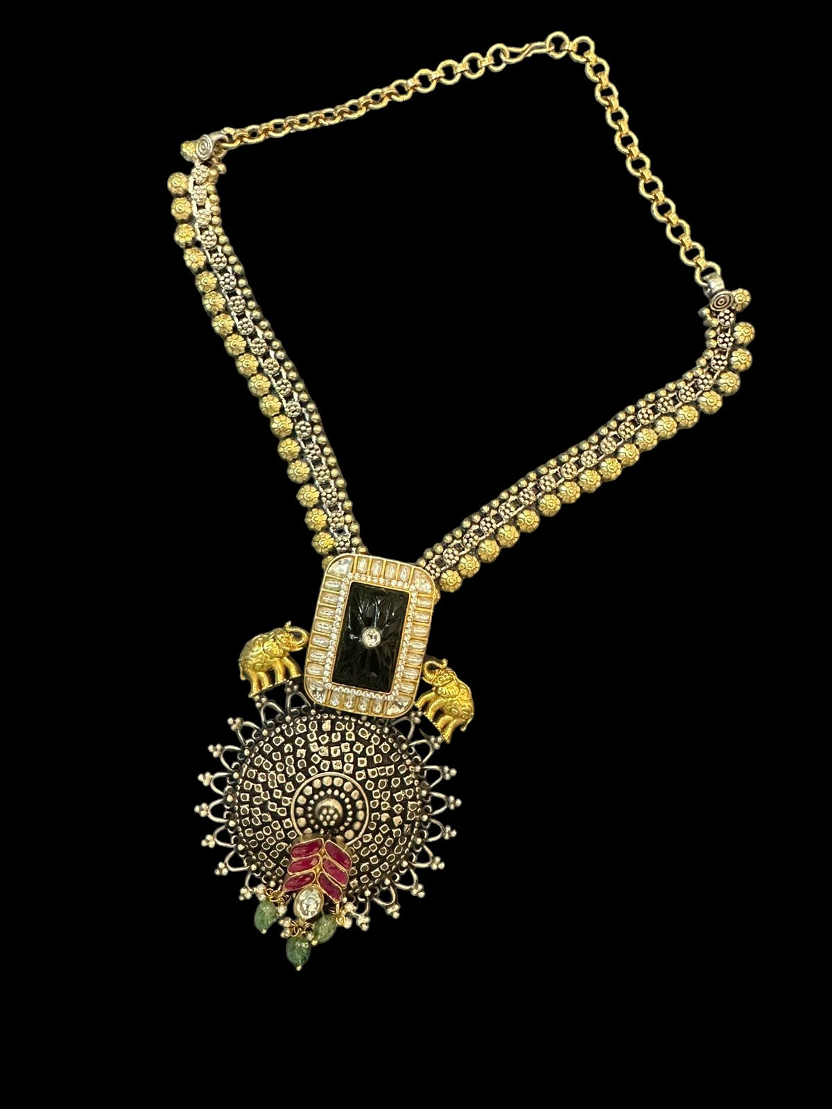 Harsha 92.5 silver Fusion necklace