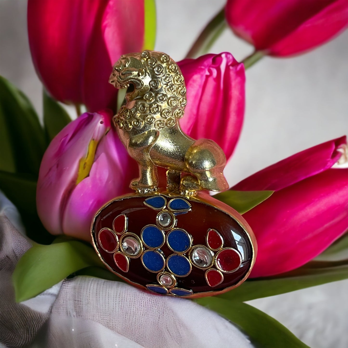 Dipali 92.5 silver stoneinlay pendant