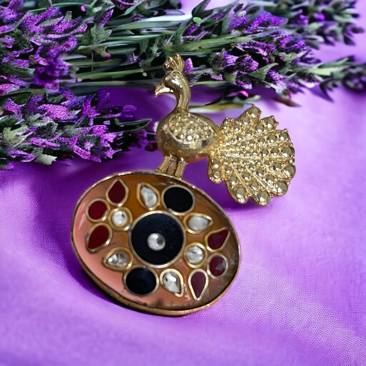 Aimee 92.5 silver stone inlay pendant