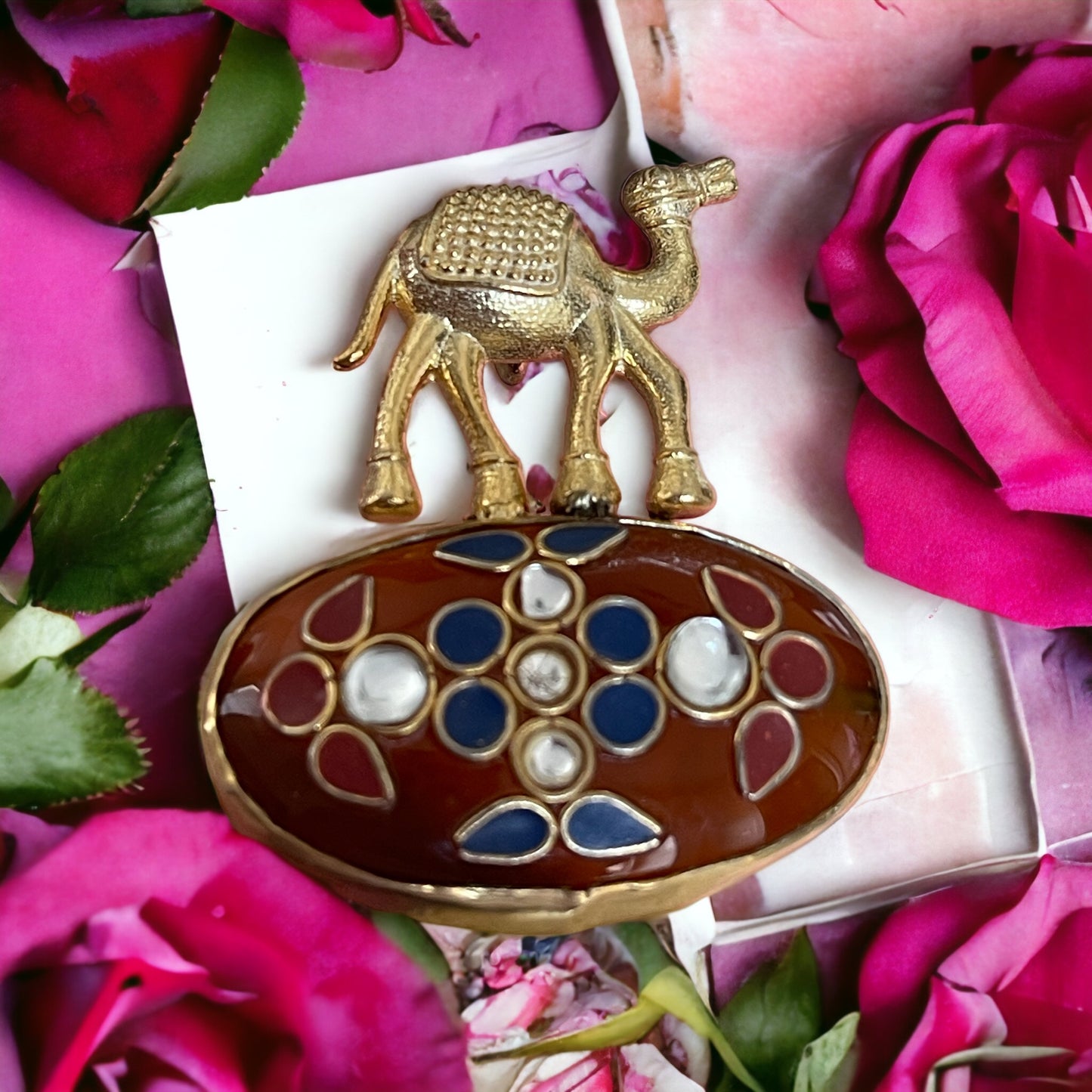 Avice 92.5 silver stoneinlay pendant