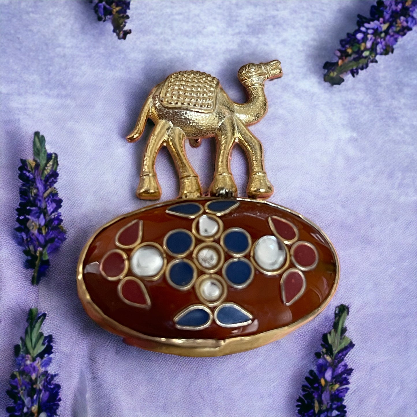 Avice 92.5 silver stoneinlay pendant