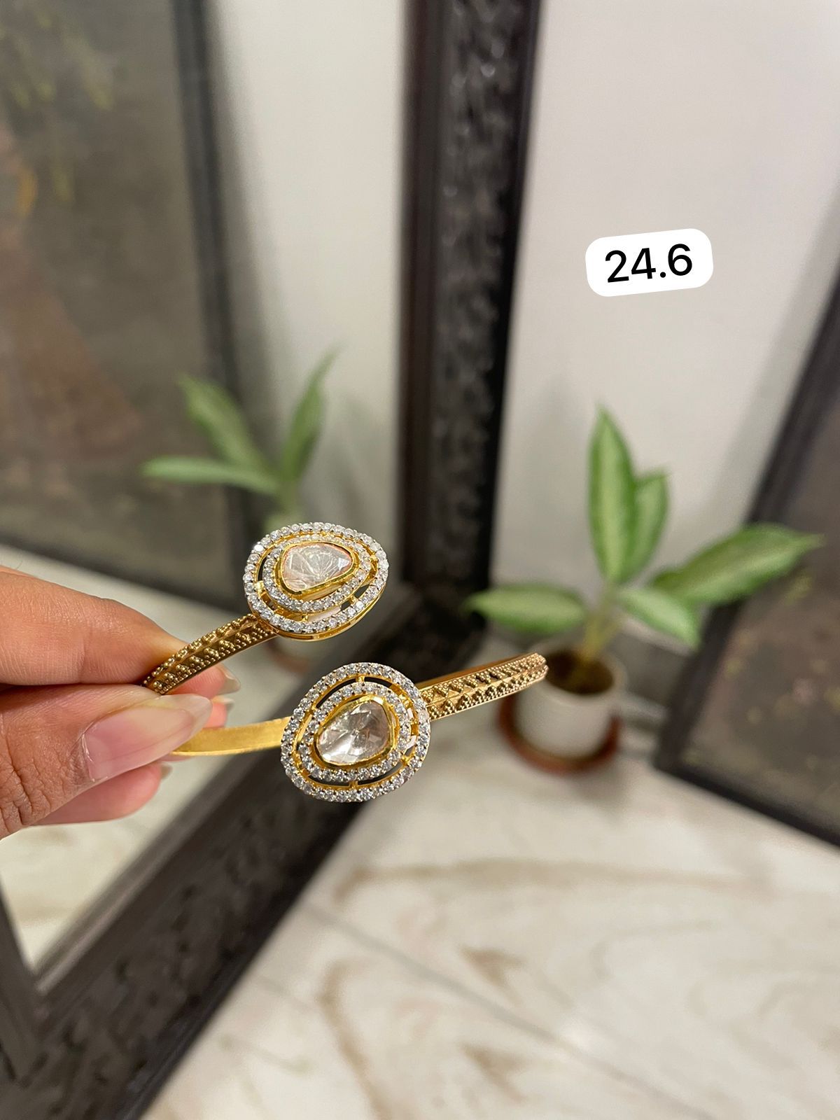 Varahini 92.5 silver moissanites bracelet
