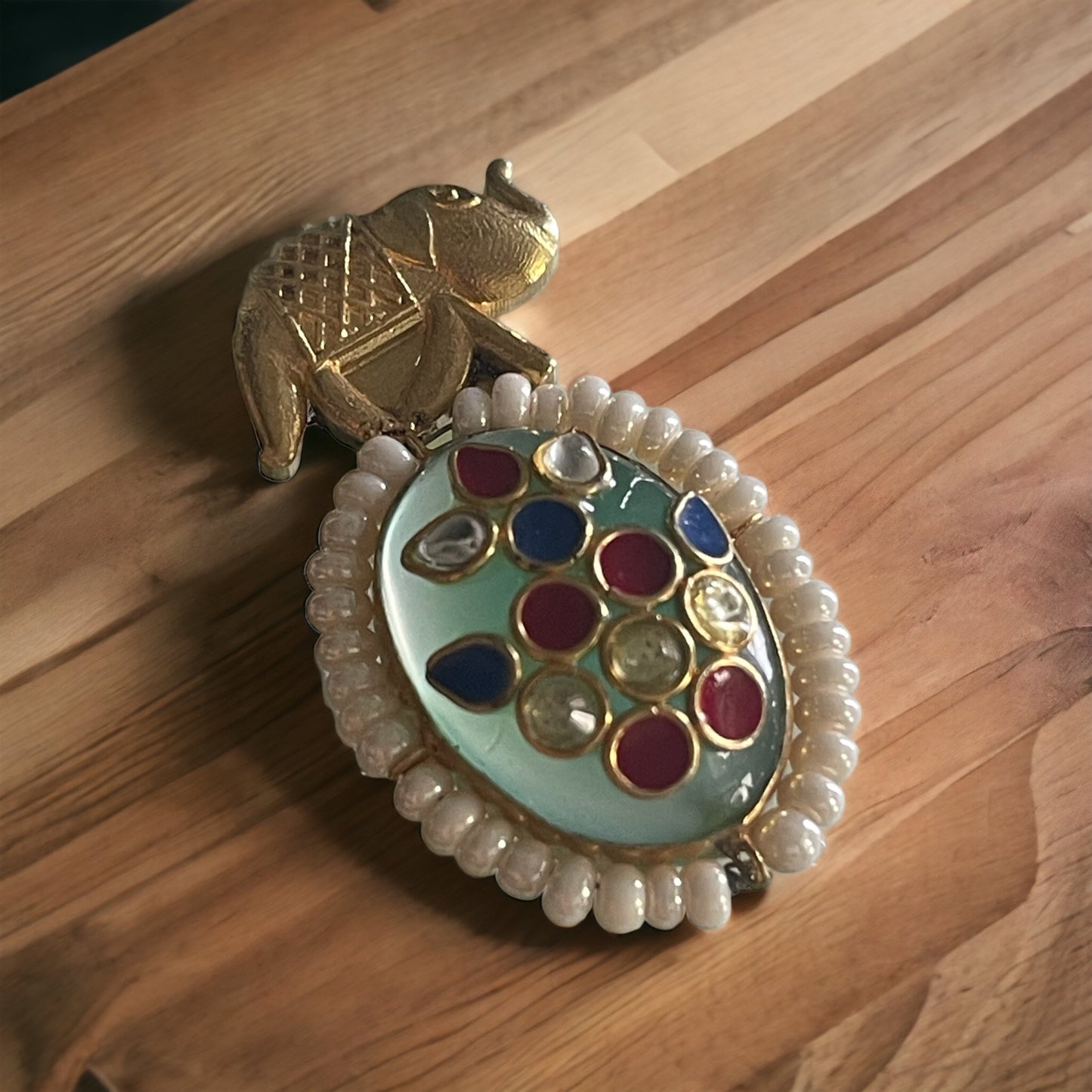 Camille 92.5 silver stoneinlay pendant