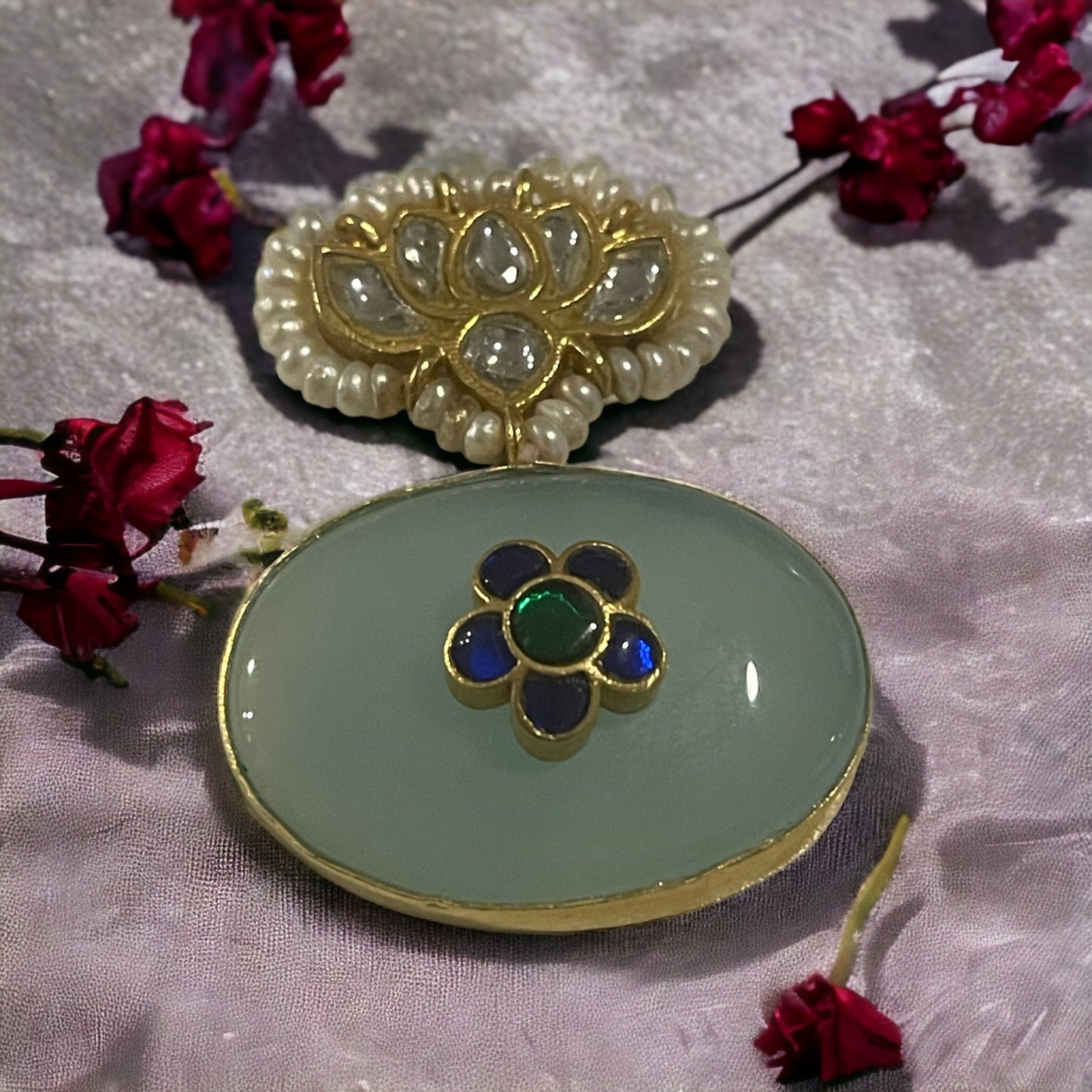 Aanya 92.5 silver stoneinlay