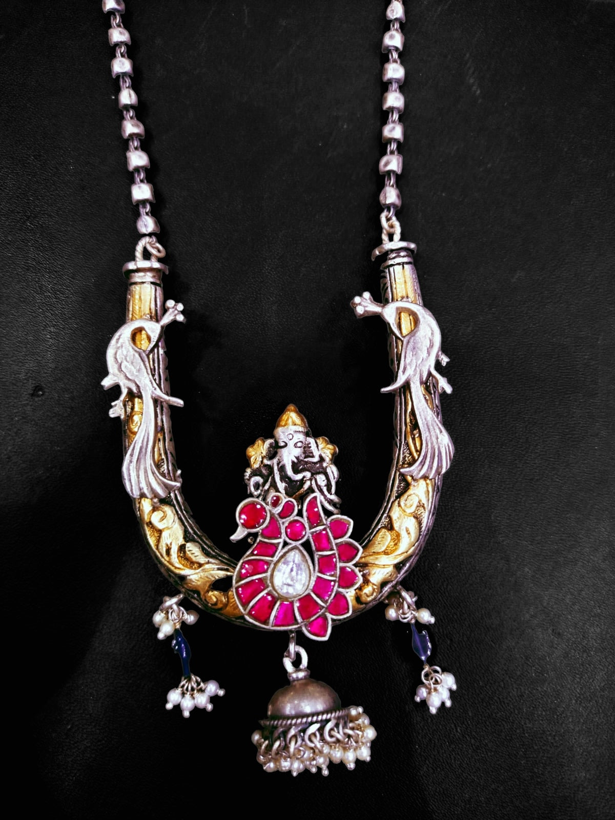 Lord Ganesha 92.5 silver pendant