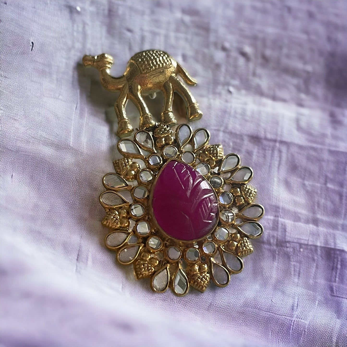 Blanche 92.5 silver stoneinlay pendant