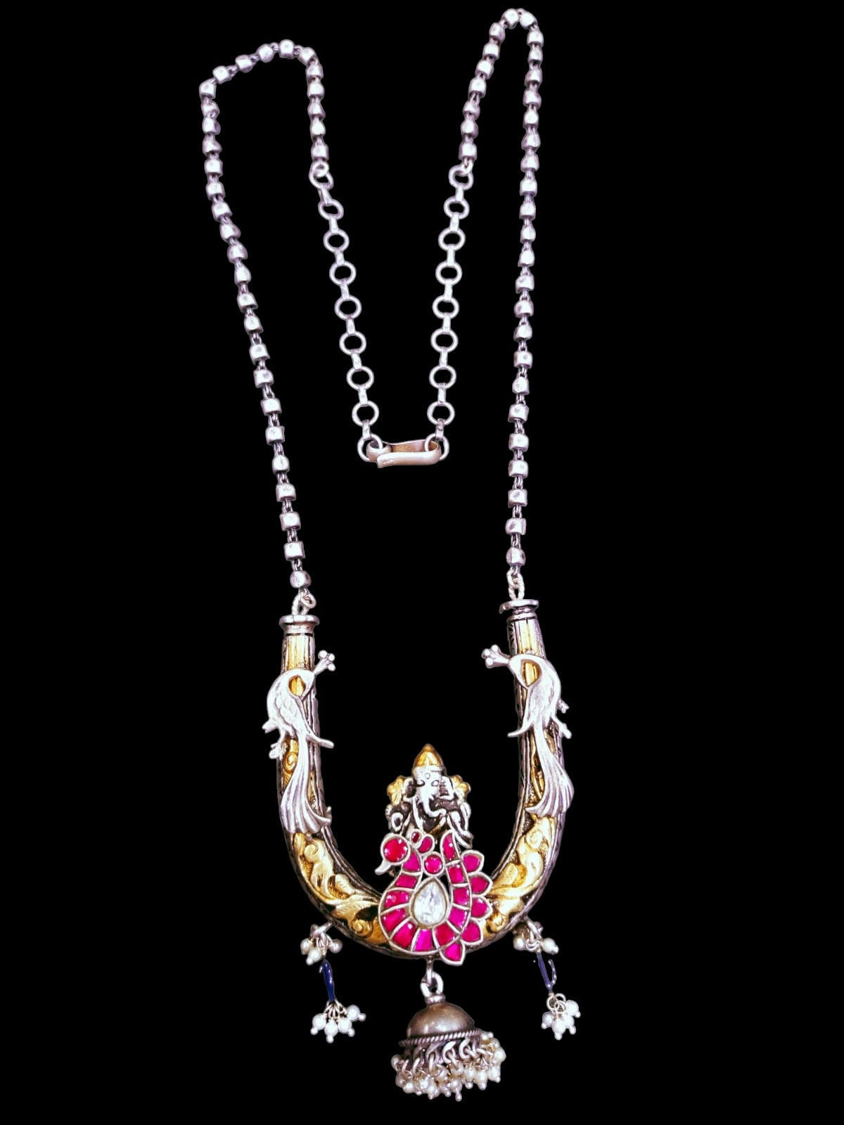 Lord Ganesha 92.5 silver pendant