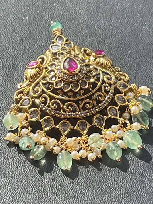 Meena Cz pendant 1