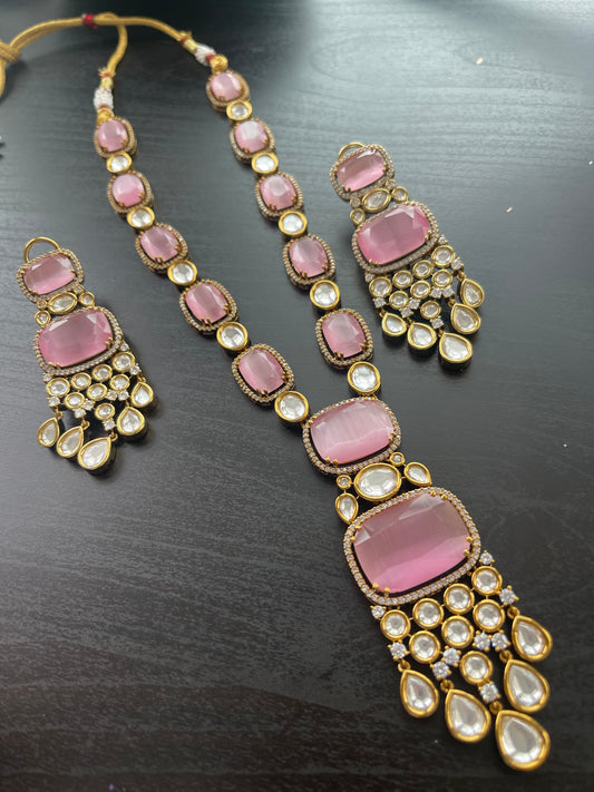 Hamsha brass Kundan set 1