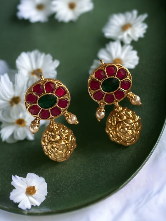 Nowmie 92.5 jadau Kundan earrings 8