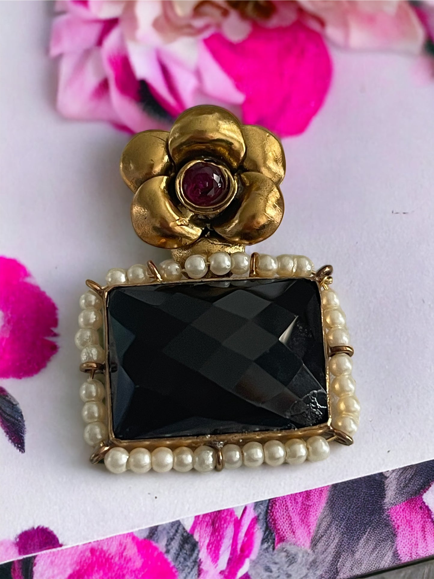 Rose3.  92.5 silver pendant