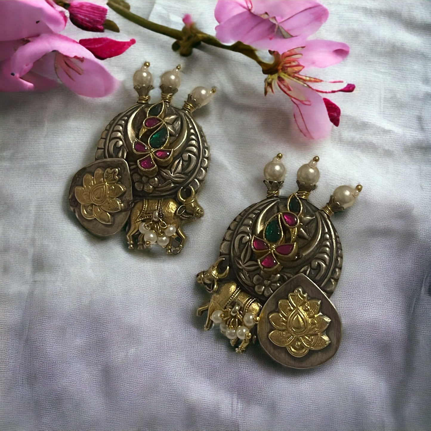 Maneesha 92.5 silver earrings