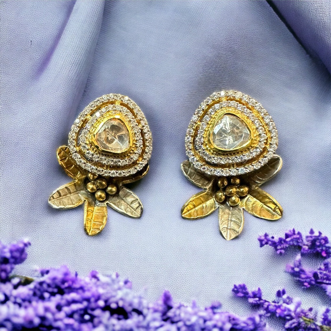 Kesha 92.5 silver moissanite earrings