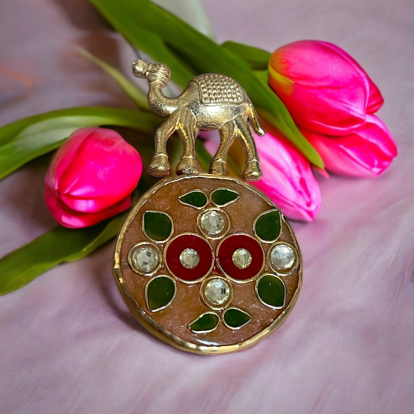 Ainslee 92.5 silver stone inlay pendant