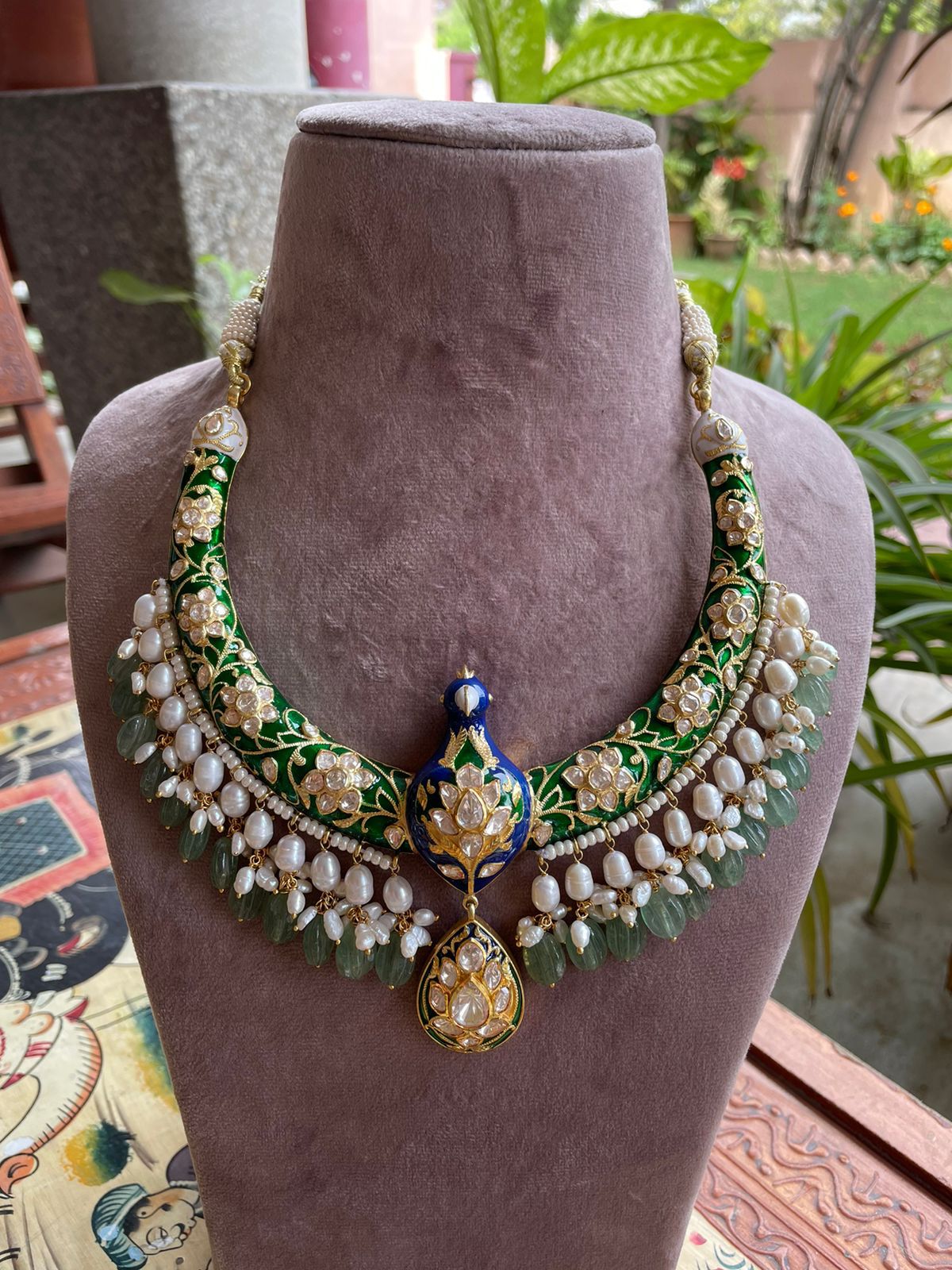 Jodha 92.5 silver Meena hasli